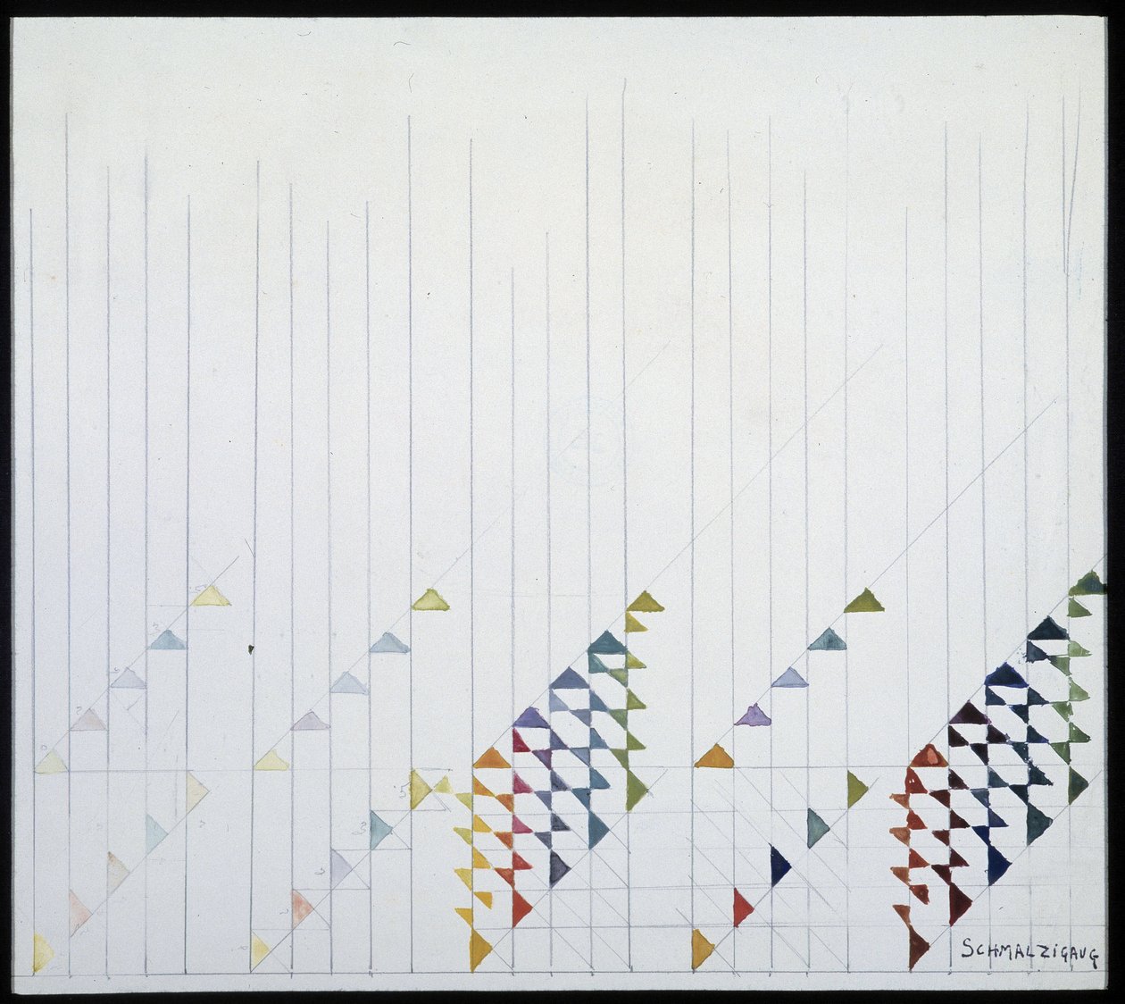 Jules Schmalzigang futurisztikus művészete, 1914 körül alkotó: Jules Schmalzigaug