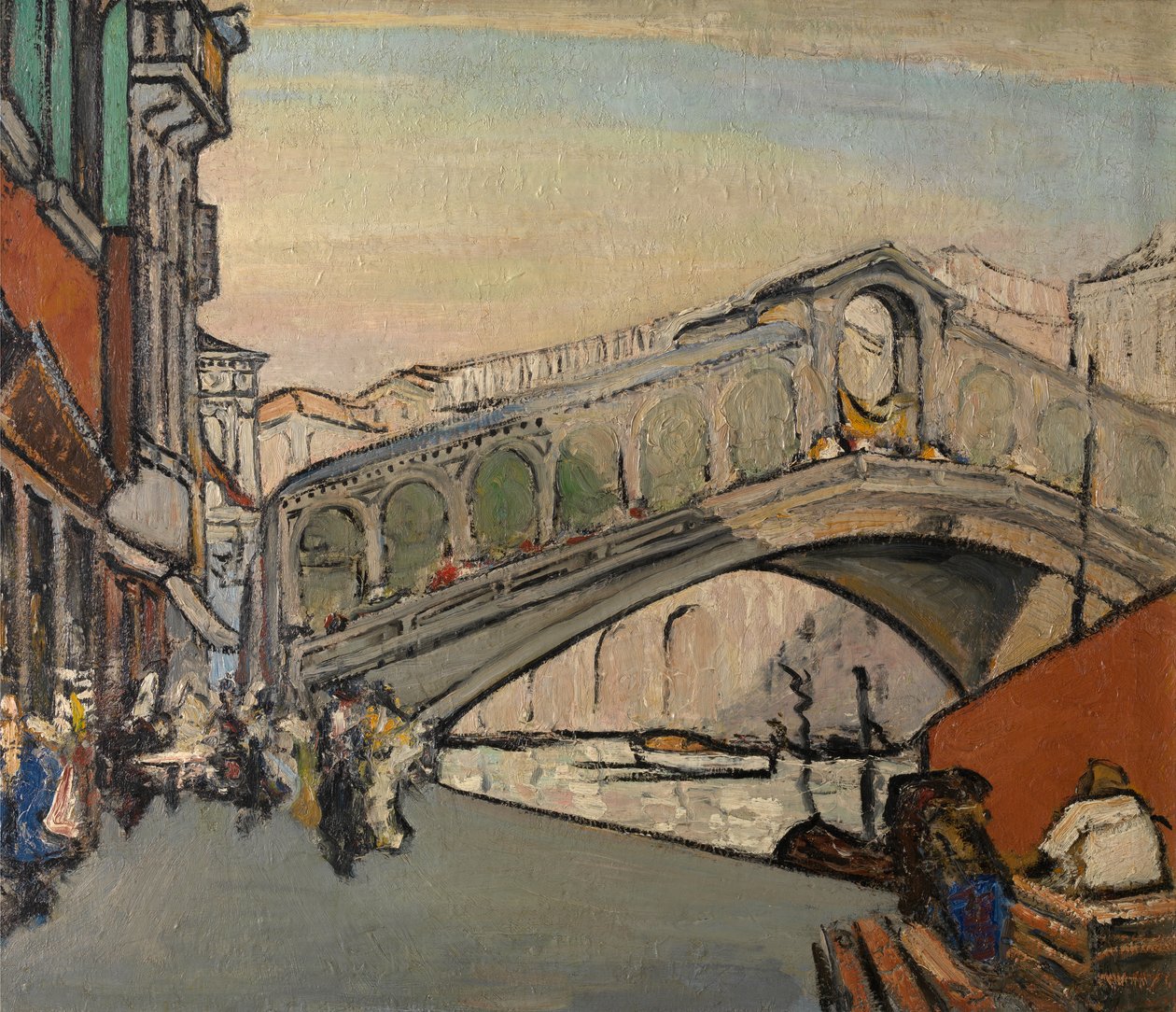 A velencei Rialto-híd alkotó: Jules Schmalzigaug