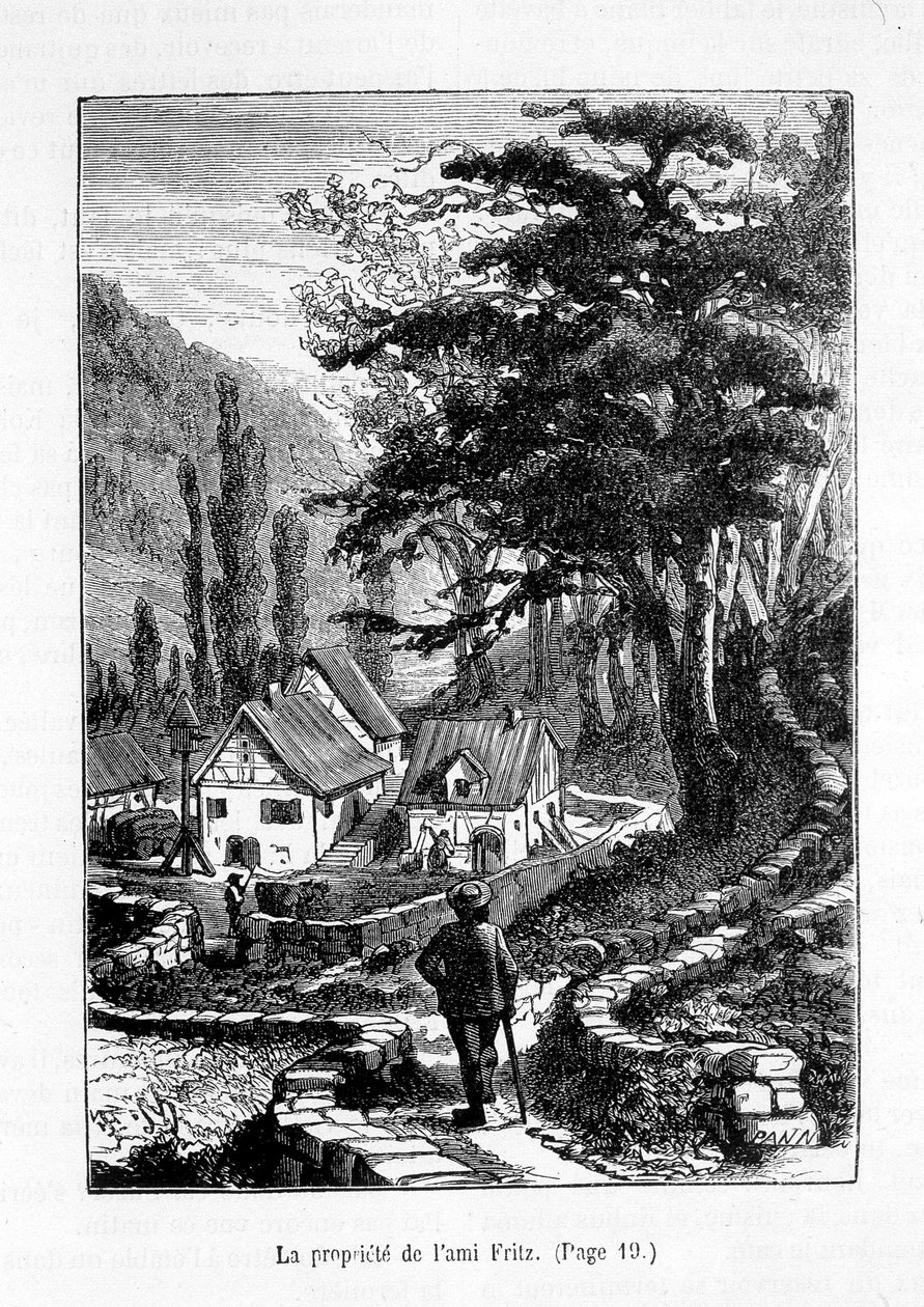 Fritz barát tulajdona - Erckmann-Chatrian „The Friend Fritz”-ben, ill. szerző: Théophile Schuler alkotó: Jules Theophile (after) Schuler