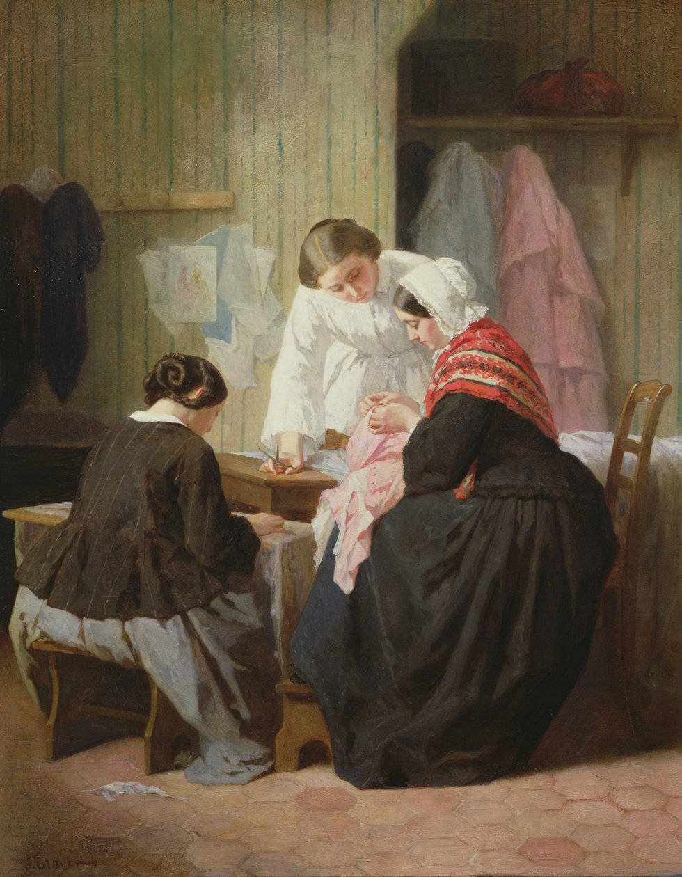 Női varrás alkotó: Jules Trayer