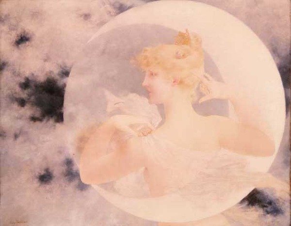 A Hold fényénél (olaj, vászon) alkotó: Jules Verdier
