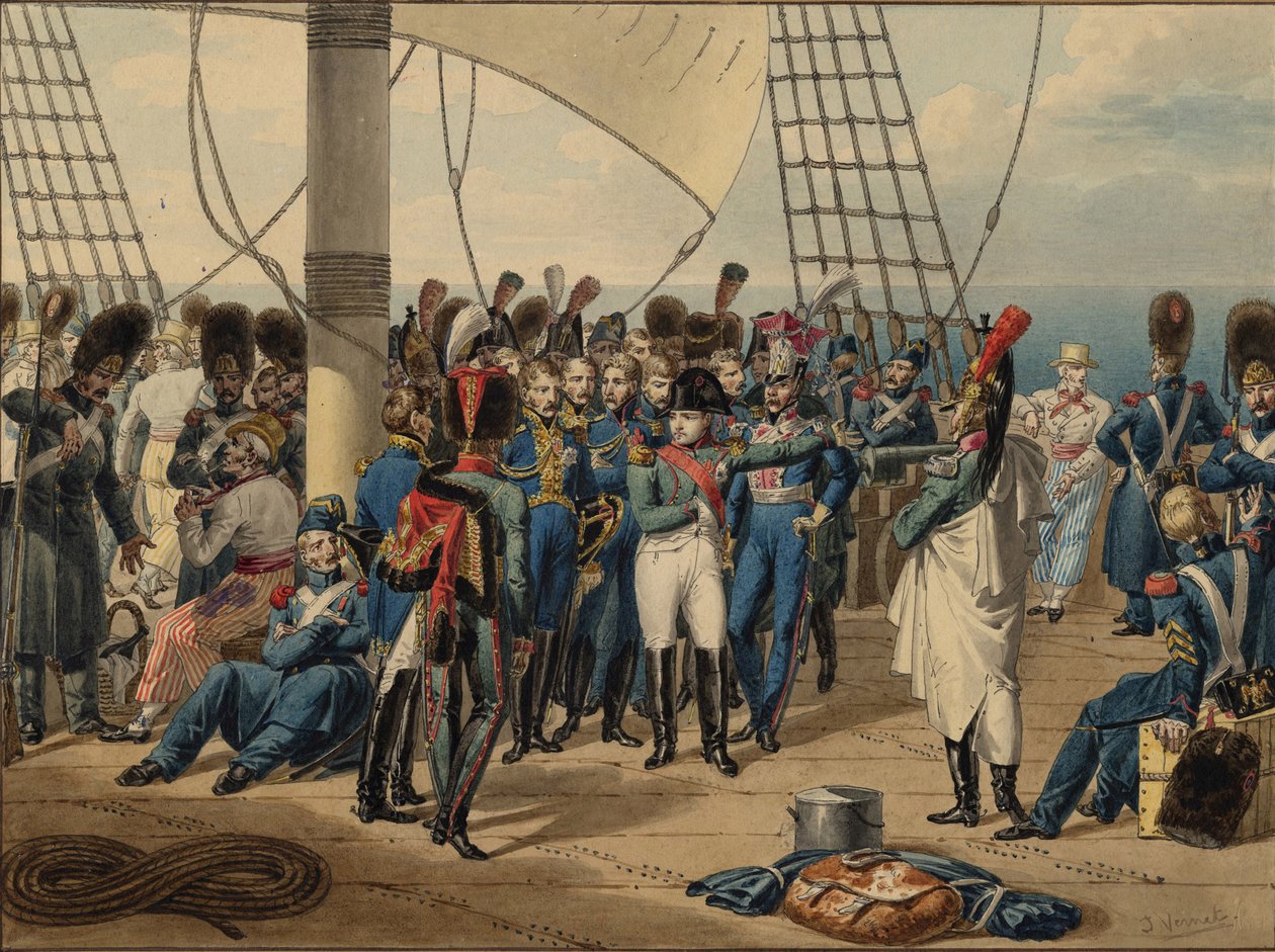 Napóleon visszatér Elba szigetéről, 1815 alkotó: Jules Vernet