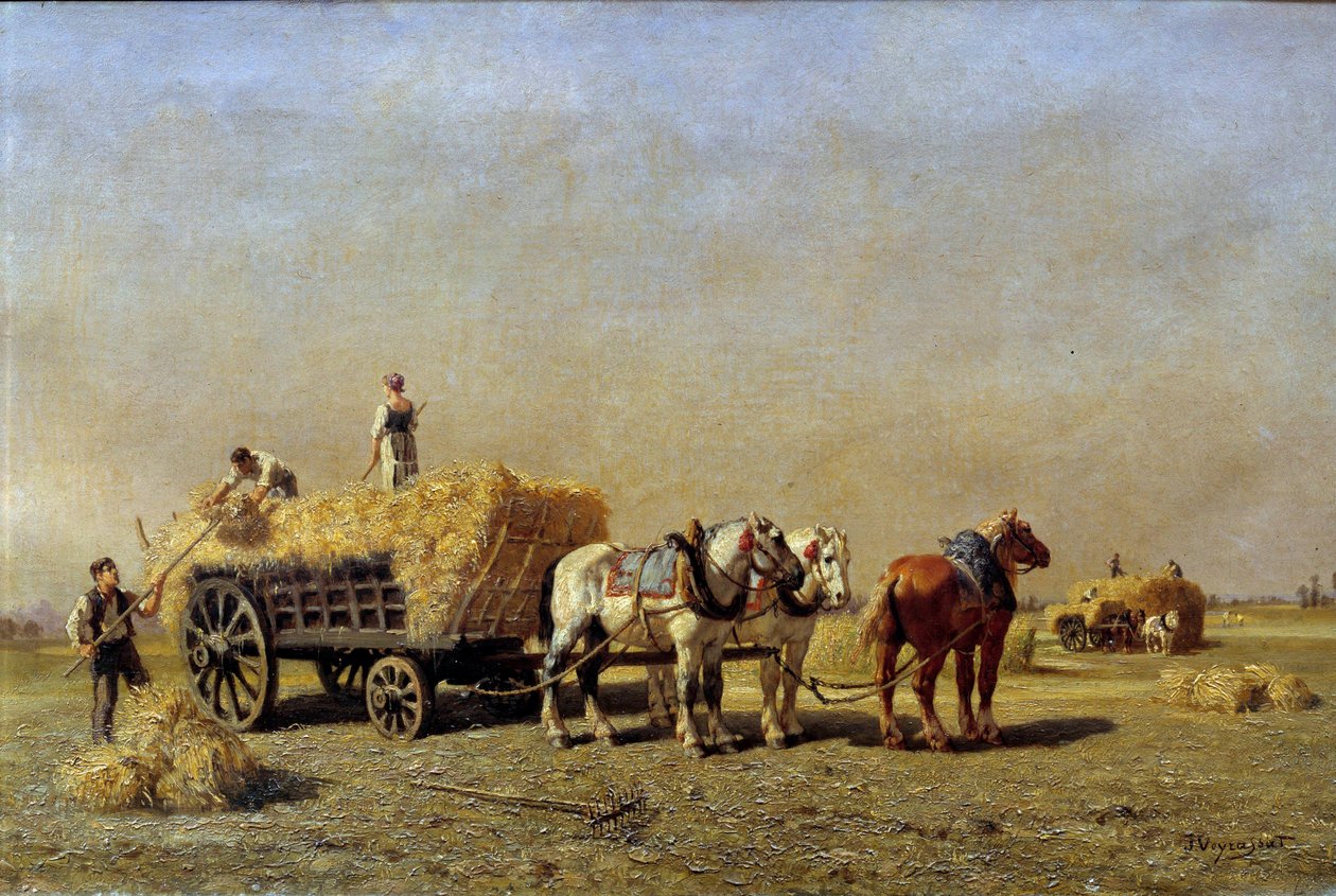 Jules Veyrassat (1828-1893) festményének Kaszás részlete, 19. századi Reims Szépművészeti Múzeum alkotó: Jules Veyrassat