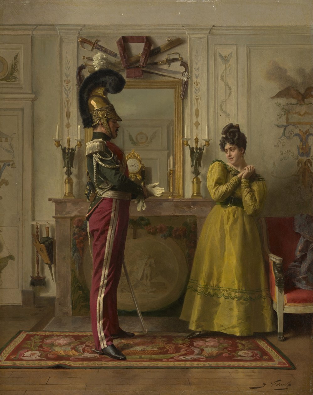 Indulás a Szemlére, 1876 körül alkotó: Jules Worms