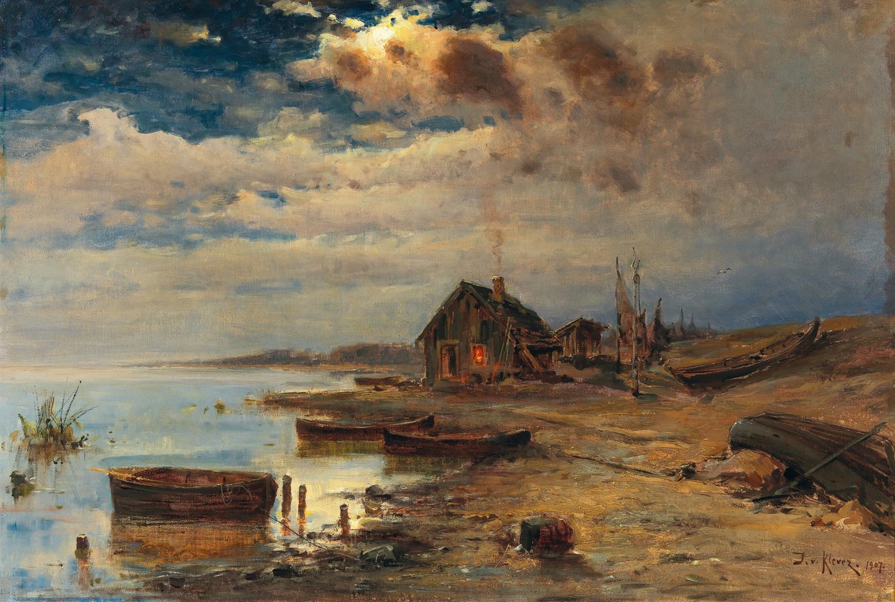 Esti hangulat a Balti-tenger partján, 1907. alkotó: Juli Julievich Klever