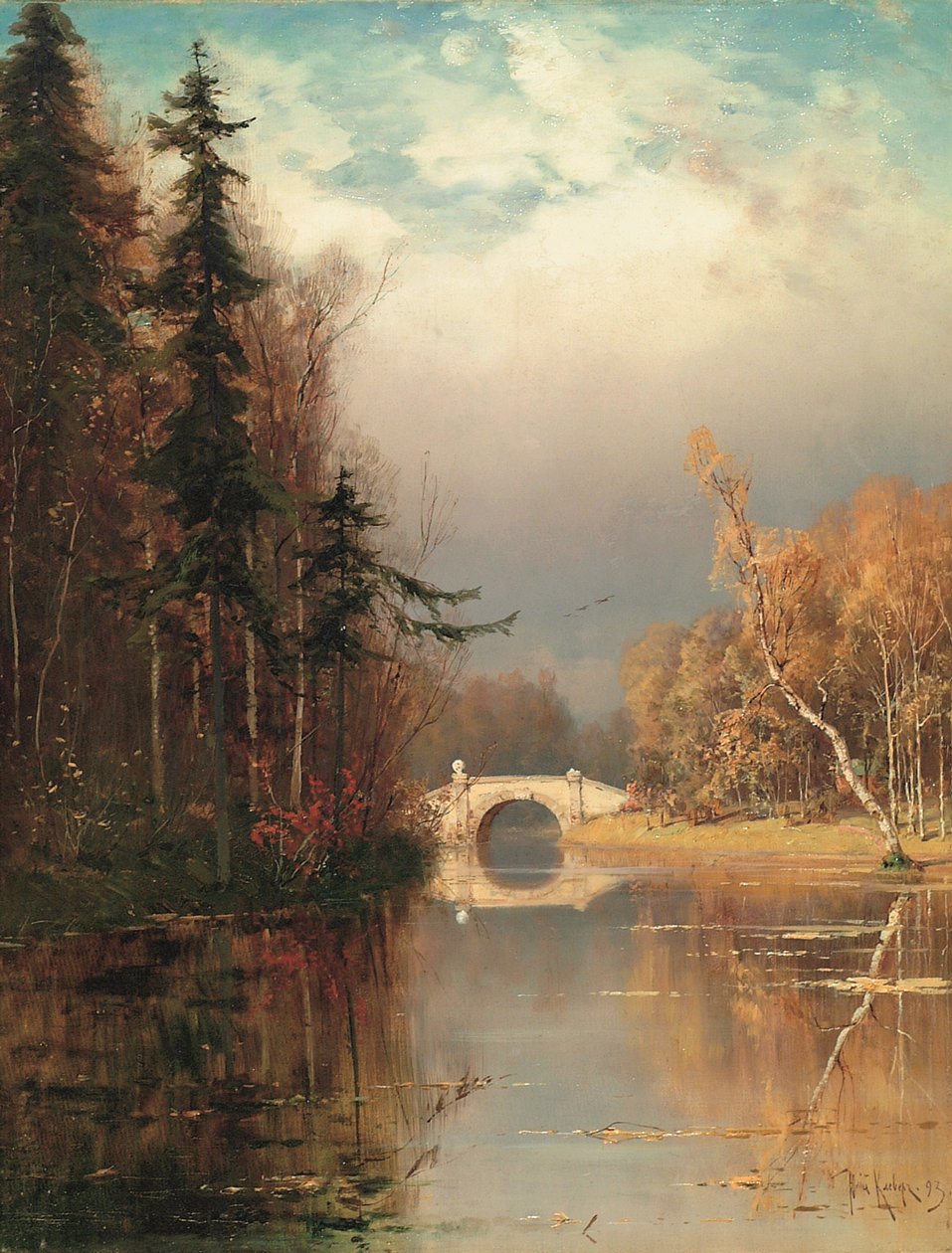 Park 1893 őszén alkotó: Juli Julievich Klever