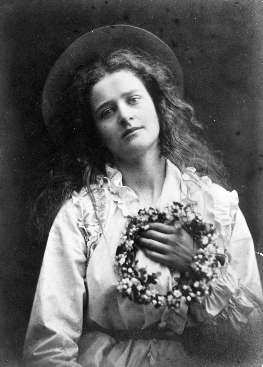 Mert én leszek a május királynője, anya, illusztráció Alfred, Lord Tennyson „The May Queen” című művéből, 1875 (albumnyomat) alkotó: Julia Margaret Cameron