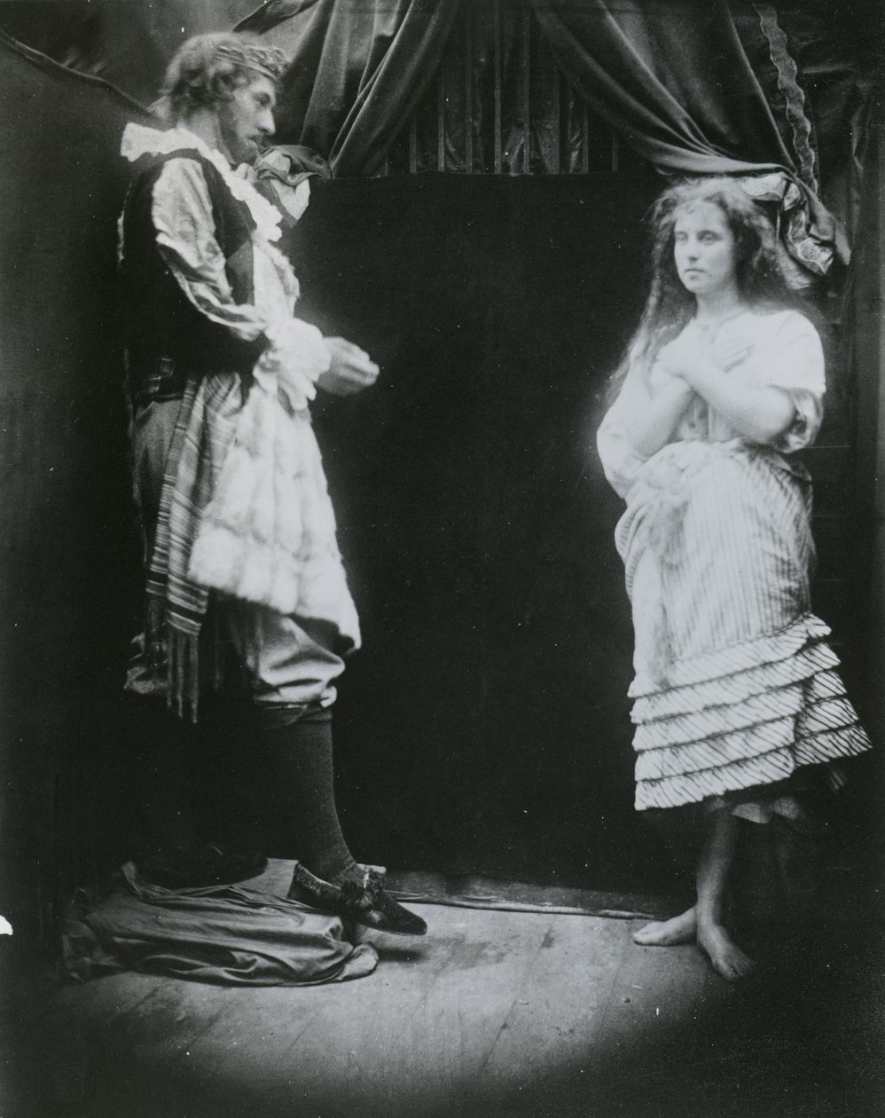 Cophetua király és a kolduslány, Alfred, Lord Tennyson „The Beggar Maid” című illusztrációja, 1875 (albumnyomat) alkotó: Julia Margaret Cameron