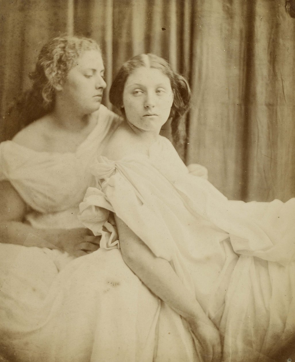 Tanítások az Elgin Marbles-ból, 1867 (vékony fotópapír kártya hátlapjára fektetve) alkotó: Julia Margaret Cameron