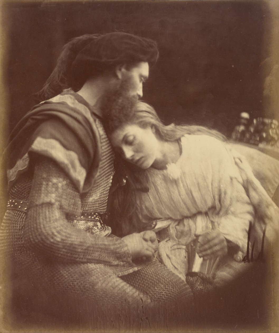 Sir Lancelot és Guinevere királynő elválása alkotó: Julia Margaret Cameron