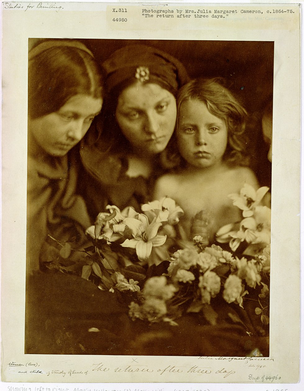 A visszatérés három nap után, 1865 körül alkotó: Julia Margaret Cameron