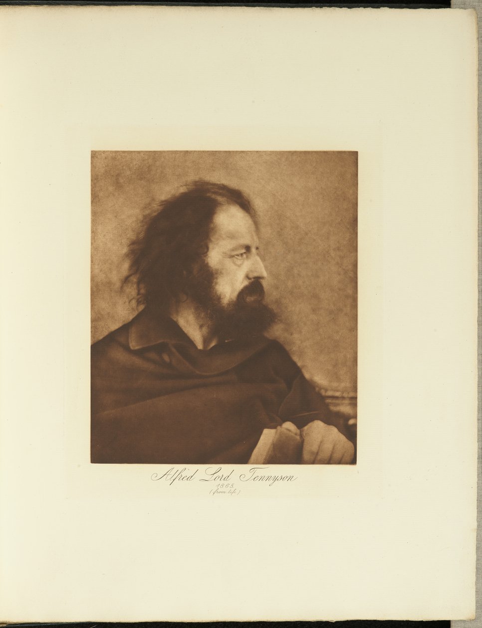 Alfred, Lord Tennyson, 1865 (Piszkos szerzetes) alkotó: Julia Margaret Cameron