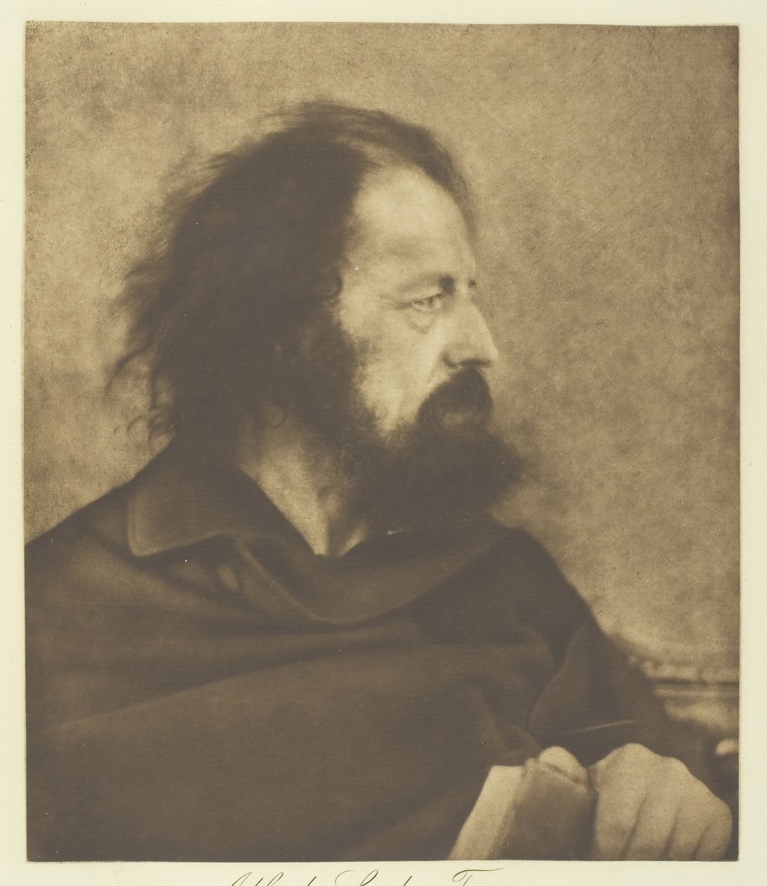 Alfred, Lord Tennyson Dirty Monk, 1865, nyomtatott c. 1893. alkotó: Julia Margaret Cameron