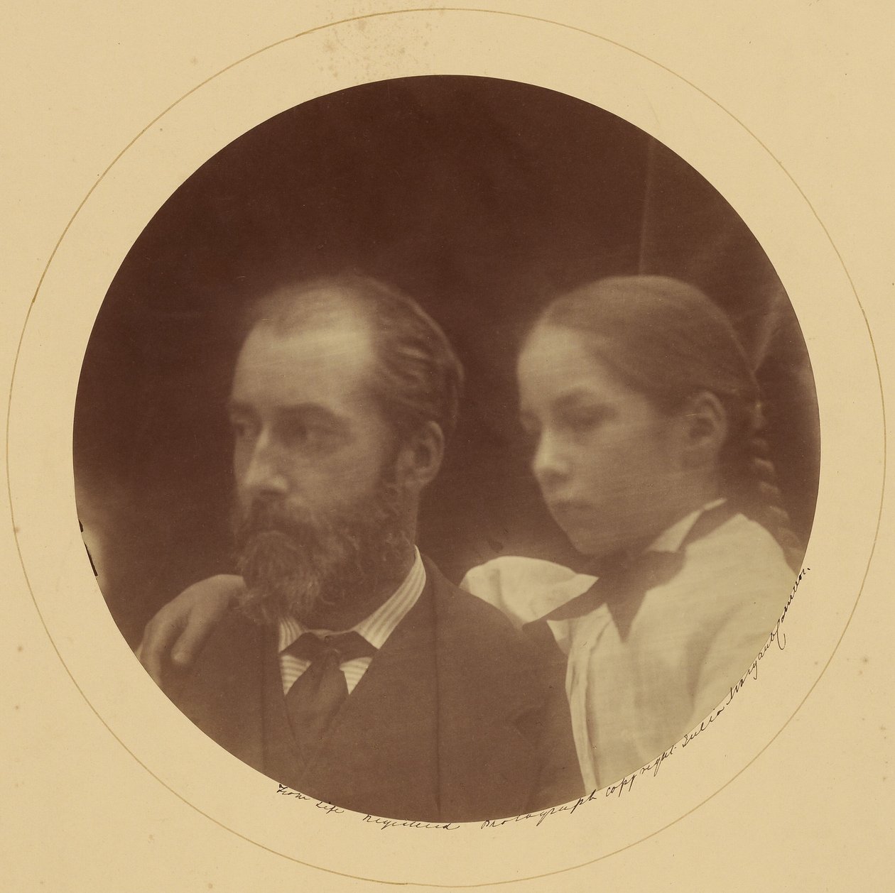 Charles Loyd Norman és lánya, Margaret alkotó: Julia Margaret Cameron