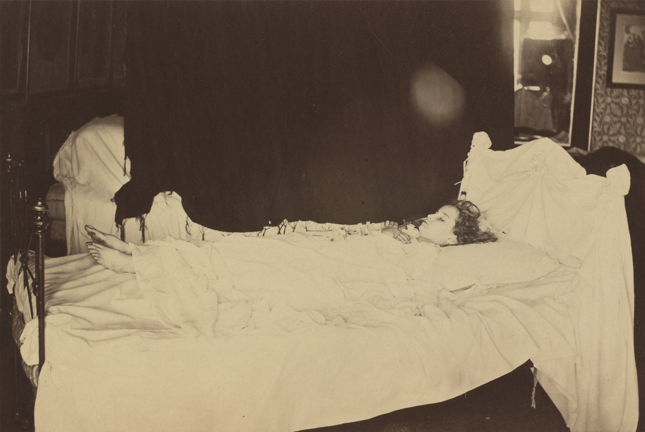 Adeline Grace Clogstoun halálágyi tanulmánya alkotó: Julia Margaret Cameron