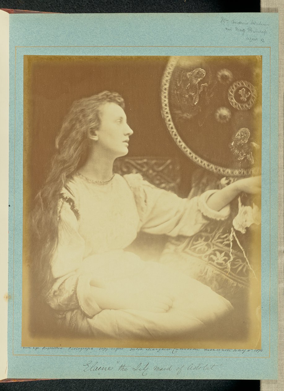 Elaine, „Astolat liliomleánya” alkotó: Julia Margaret Cameron