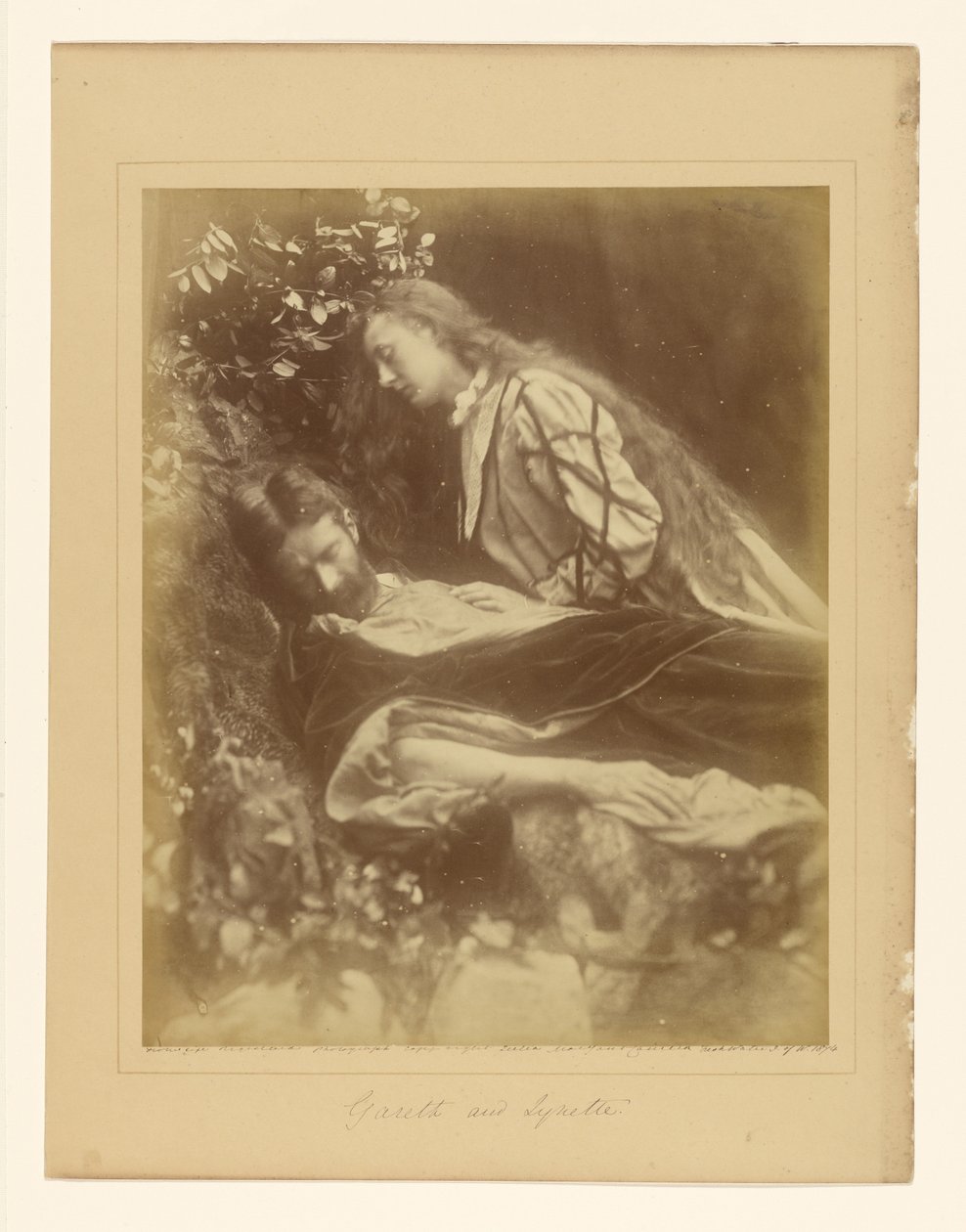 Gareth és Lynette alkotó: Julia Margaret Cameron