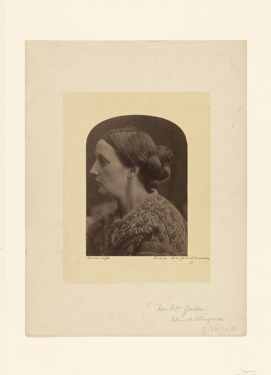 Tisztelt Gordonné / Caroline Emilia Mary Hershel alkotó: Julia Margaret Cameron