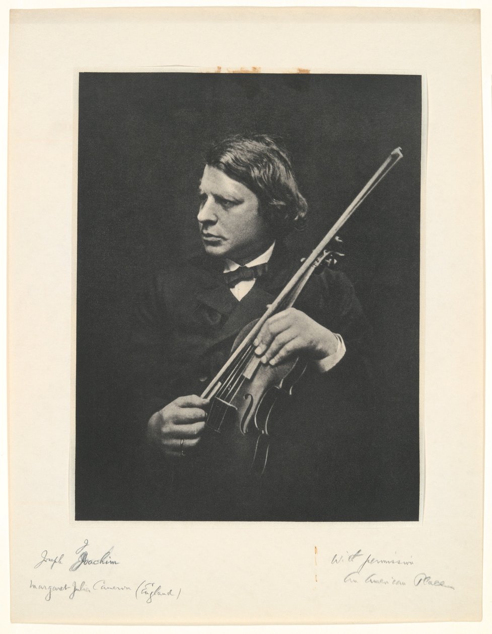 Joseph Joachim alkotó: Julia Margaret Cameron