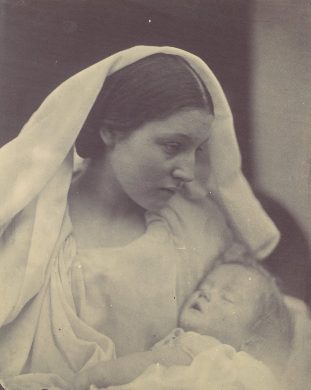 A pihenő Madonna, 1864. alkotó: Julia Margaret Cameron