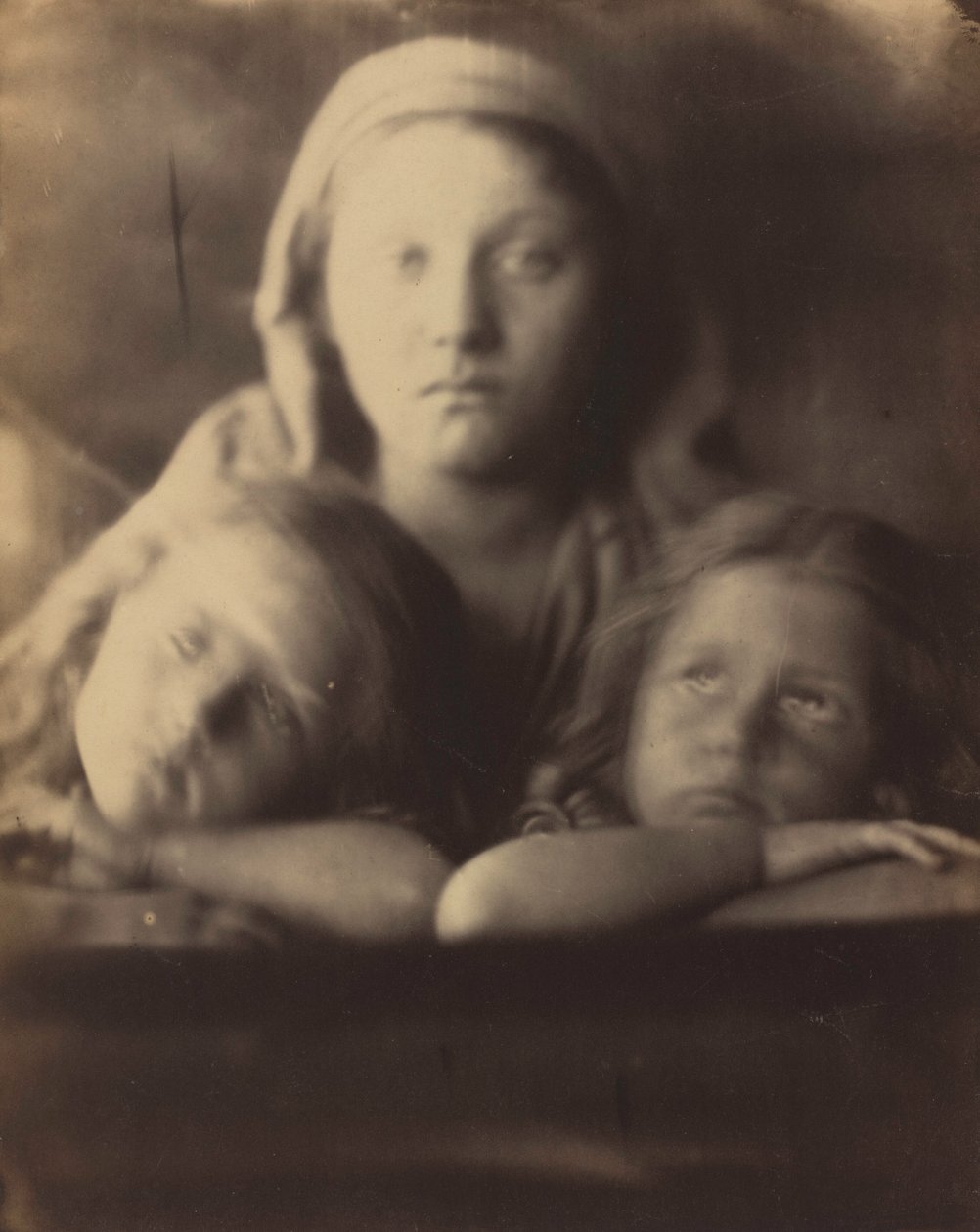 Mary Hillier és két gyermeke,1864 (fénykép) alkotó: Julia Margaret Cameron