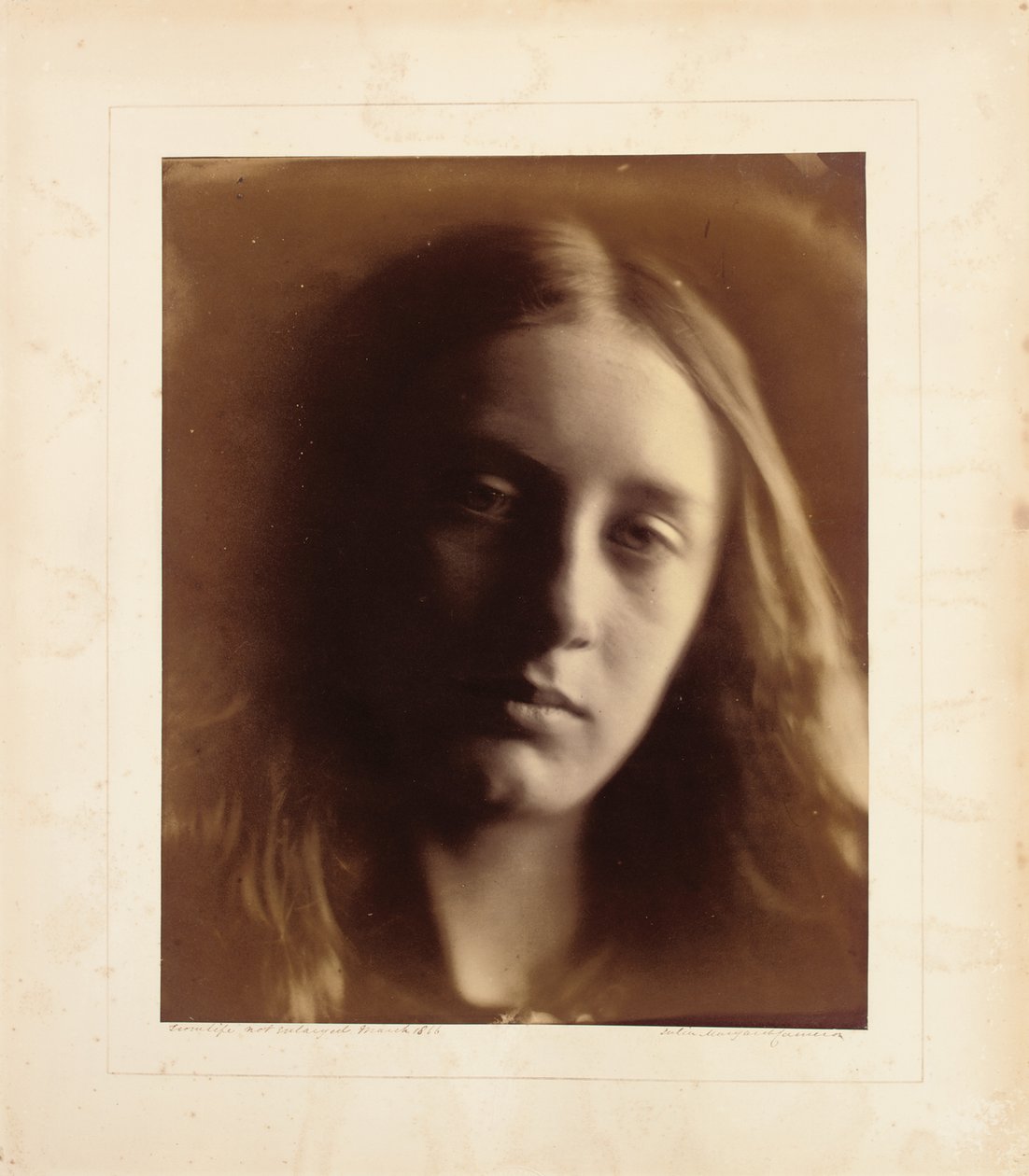 May Prinsep mint Szent János, 1866 (albumnyomat) alkotó: Julia Margaret Cameron