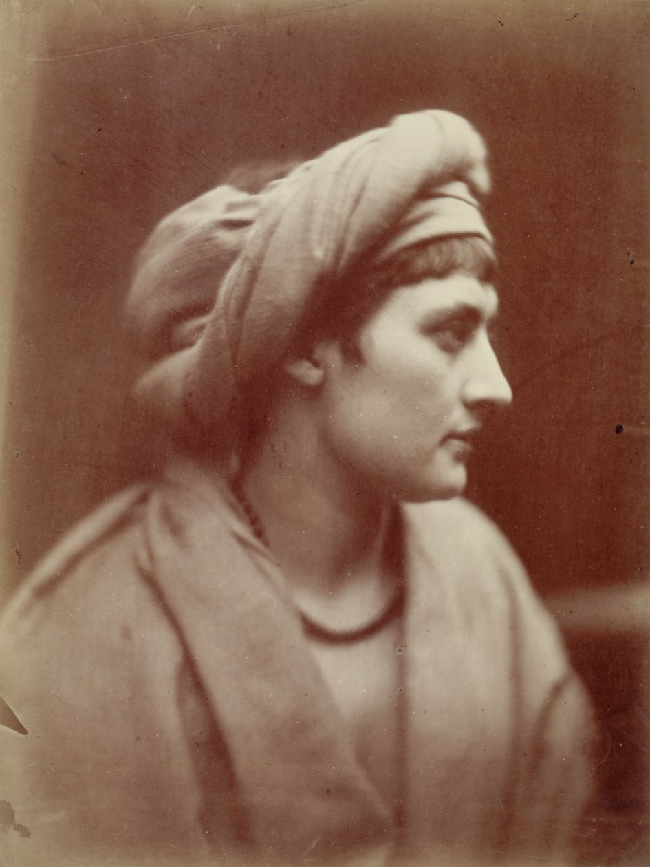 Női portré turbánnal alkotó: Julia Margaret Cameron