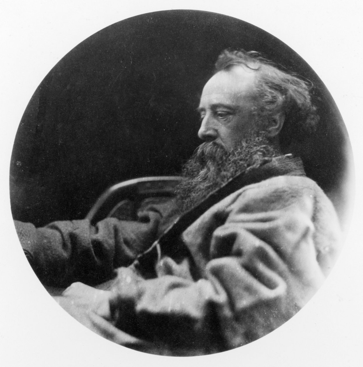 George Frederick Watts portréja (bw fotó) alkotó: Julia Margaret Cameron