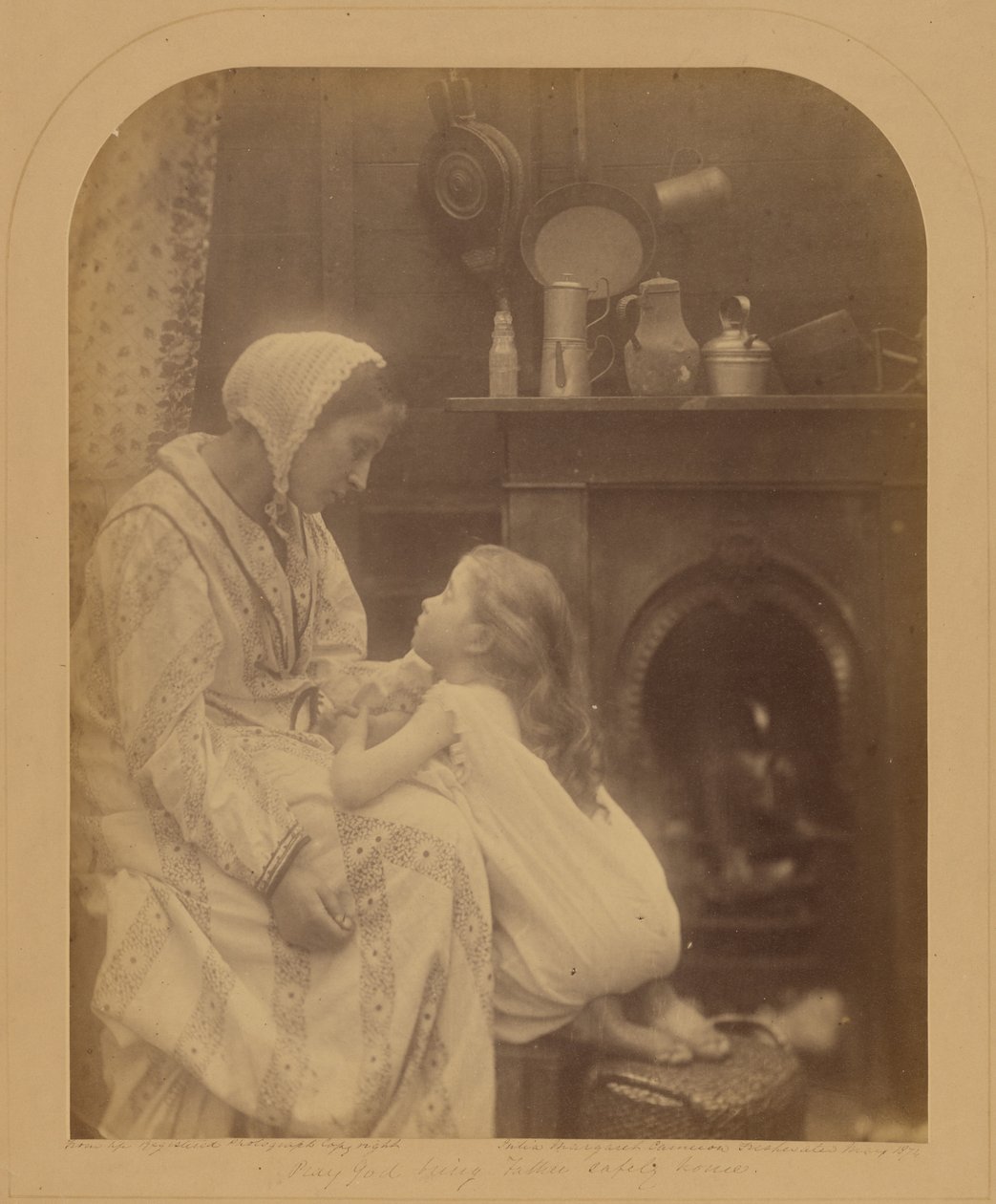 Imádkozz Istenhez, hogy épségben hazahozza apát alkotó: Julia Margaret Cameron