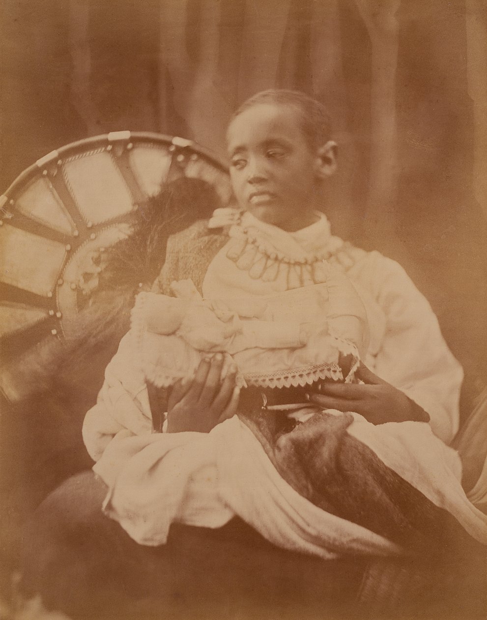 Dejatch Alamayou abesszíniai herceg, 1868 körül alkotó: Julia Margaret Cameron