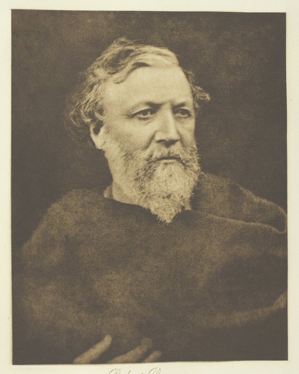 Robert Browning, 1865, nyomtatott c. 1893. alkotó: Julia Margaret Cameron
