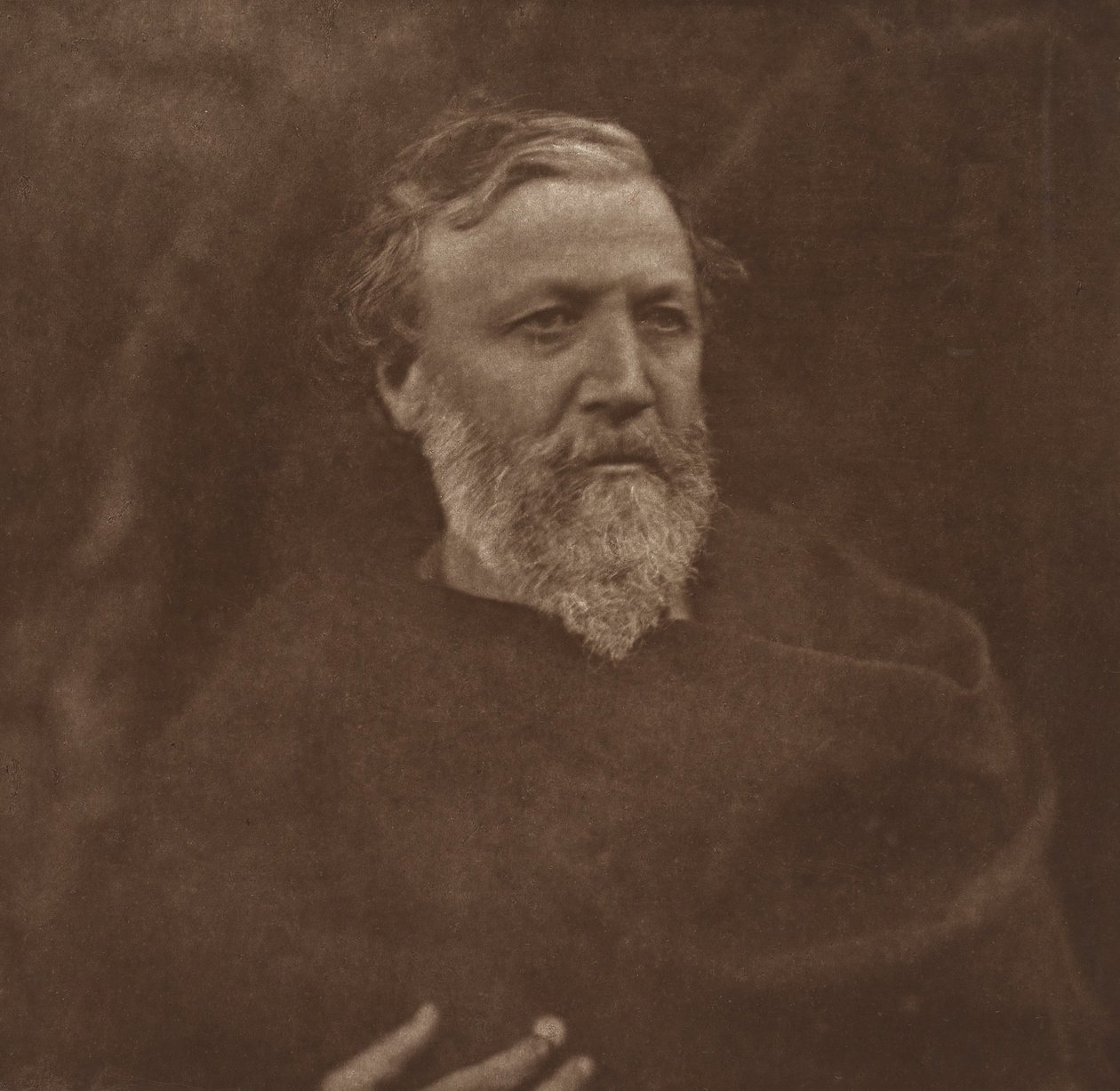 Robert Browning, 1865. május, nyomtatott kb. 1902. alkotó: Julia Margaret Cameron