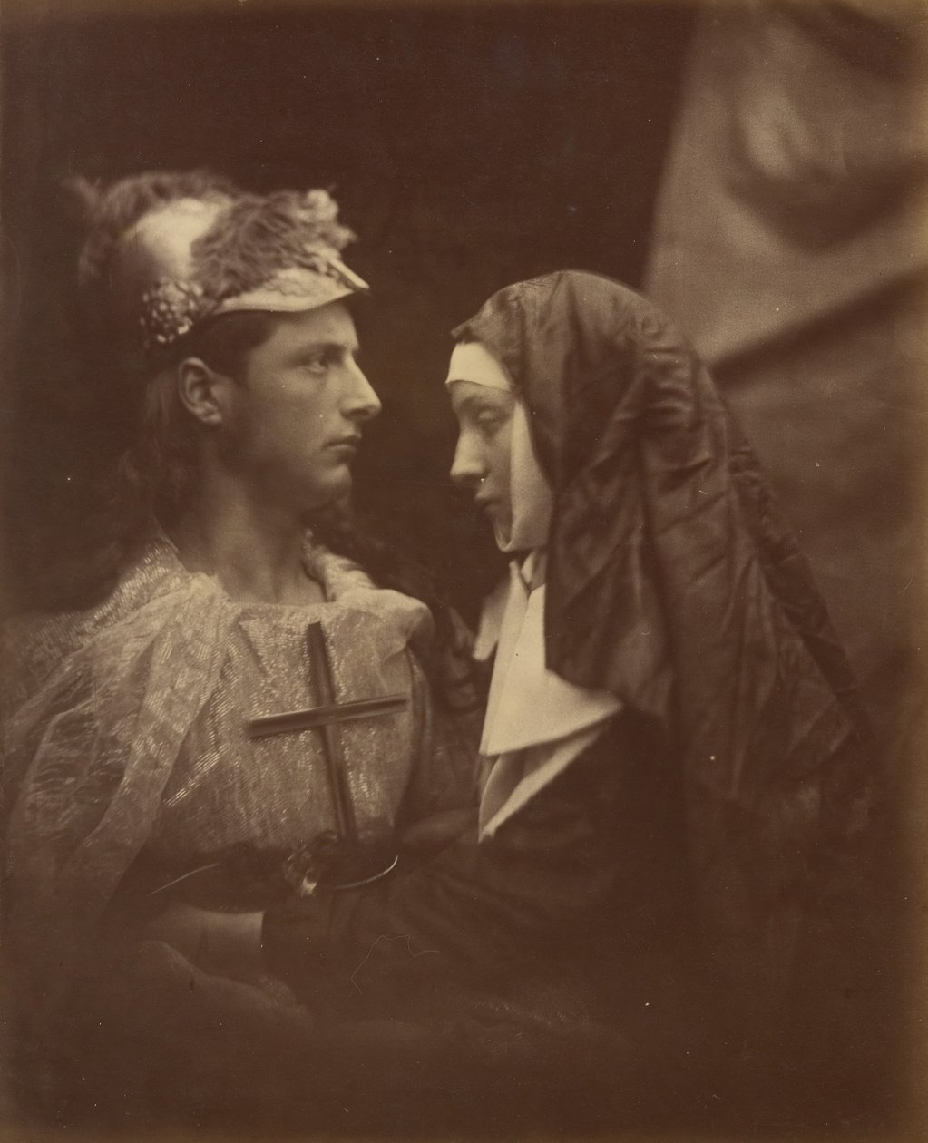 Sir Galahad és a sápadt apáca, 1874. alkotó: Julia Margaret Cameron