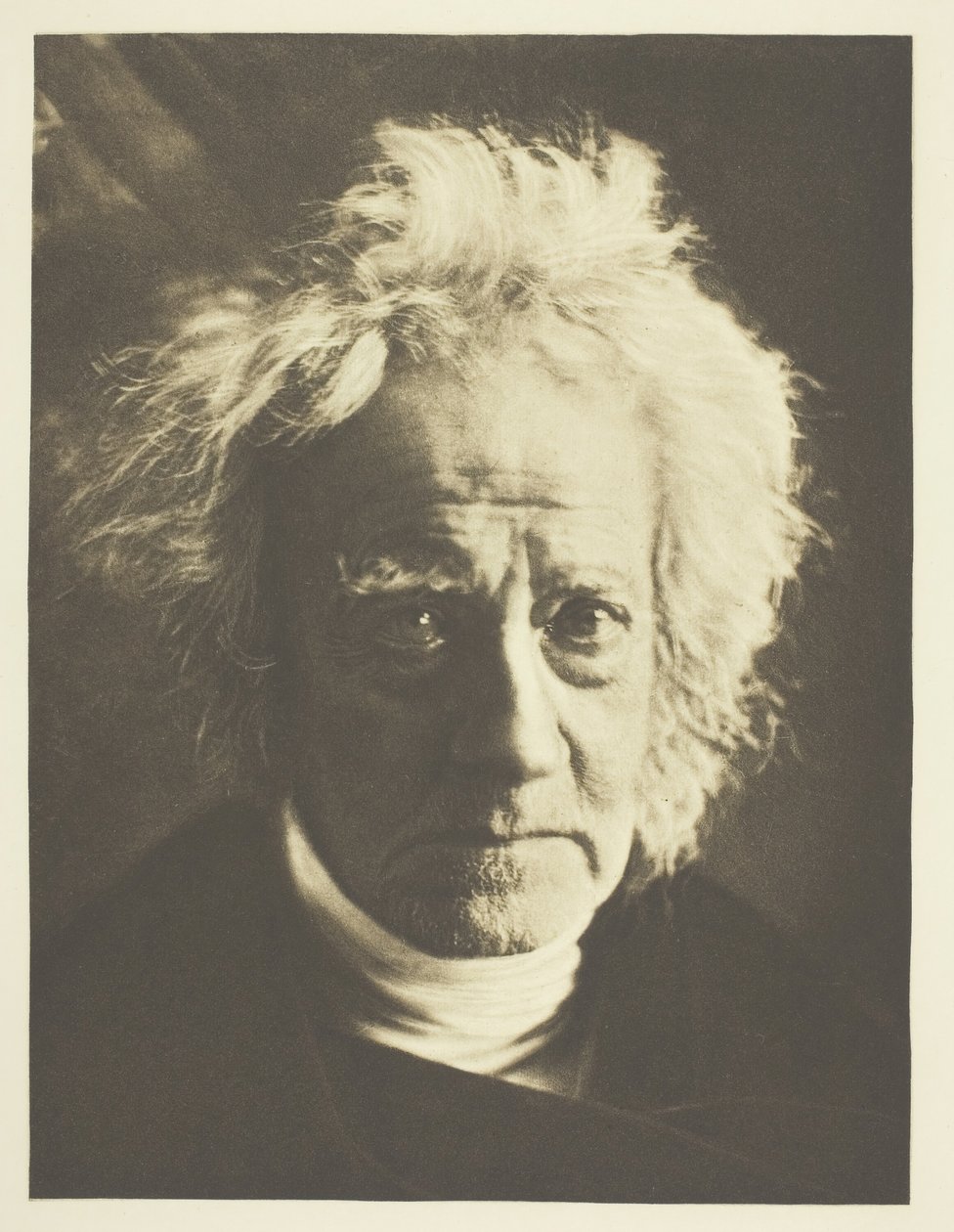 Sir John Herschel, 1867, 1890 októberében nyomtatták. alkotó: Julia Margaret Cameron