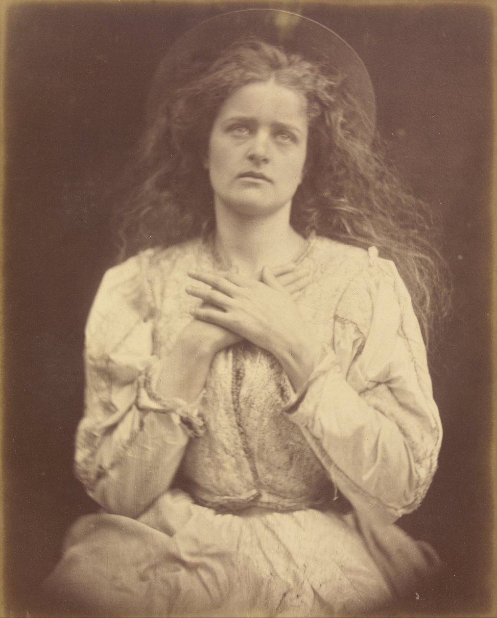 "Így most azt hiszem, közel az időm - bízom benne - tudom"/"Az áldott Zene arra ment, amerre a lelkemnek mennie kell" alkotó: Julia Margaret Cameron