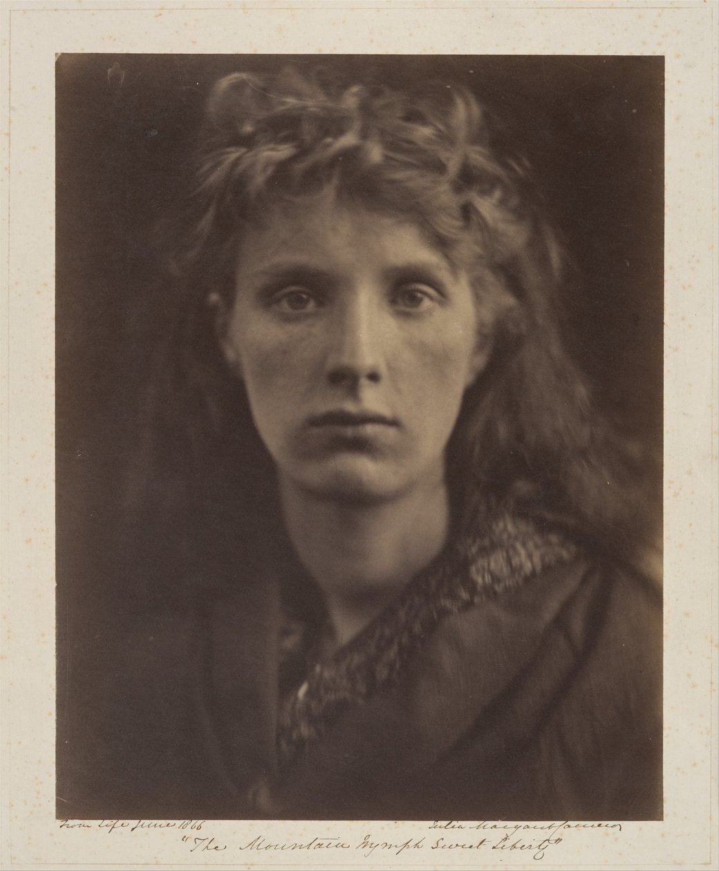 A hegyi nimfa, Édes szabadság alkotó: Julia Margaret Cameron