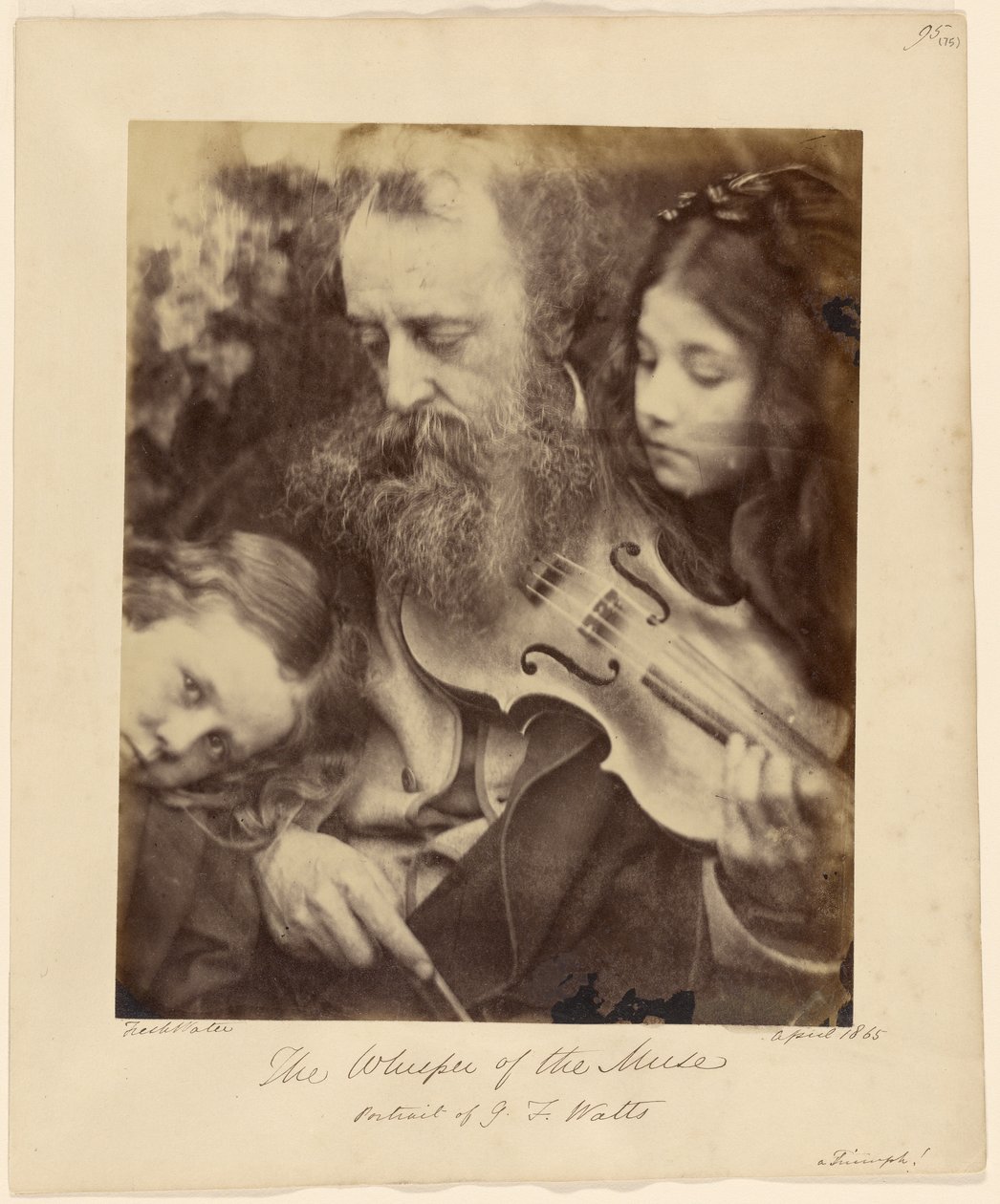 A múzsa suttogása / G. F. Watts portréja alkotó: Julia Margaret Cameron