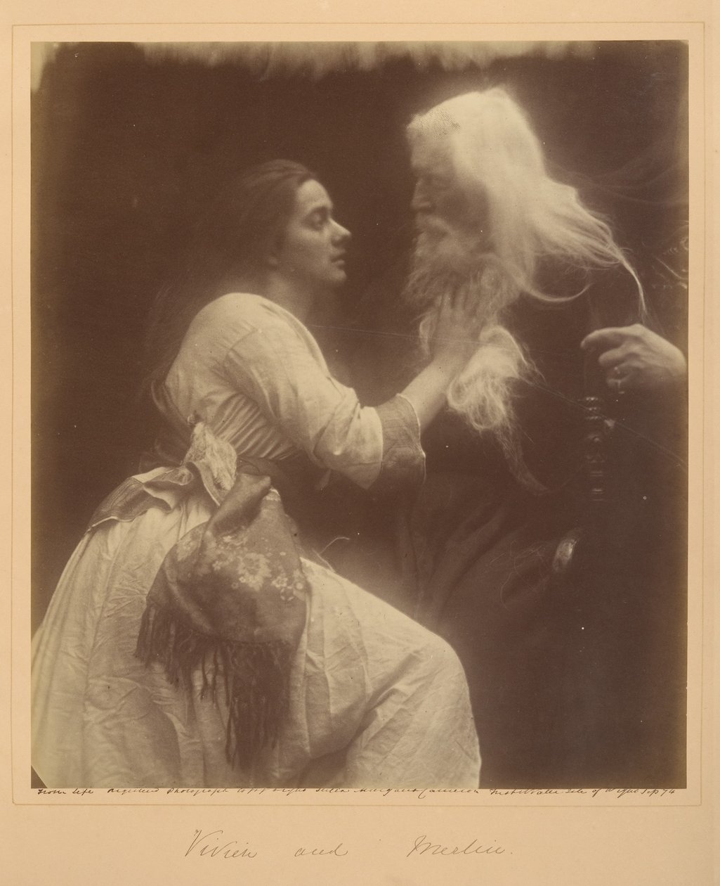 Vivien és Merlin alkotó: Julia Margaret Cameron