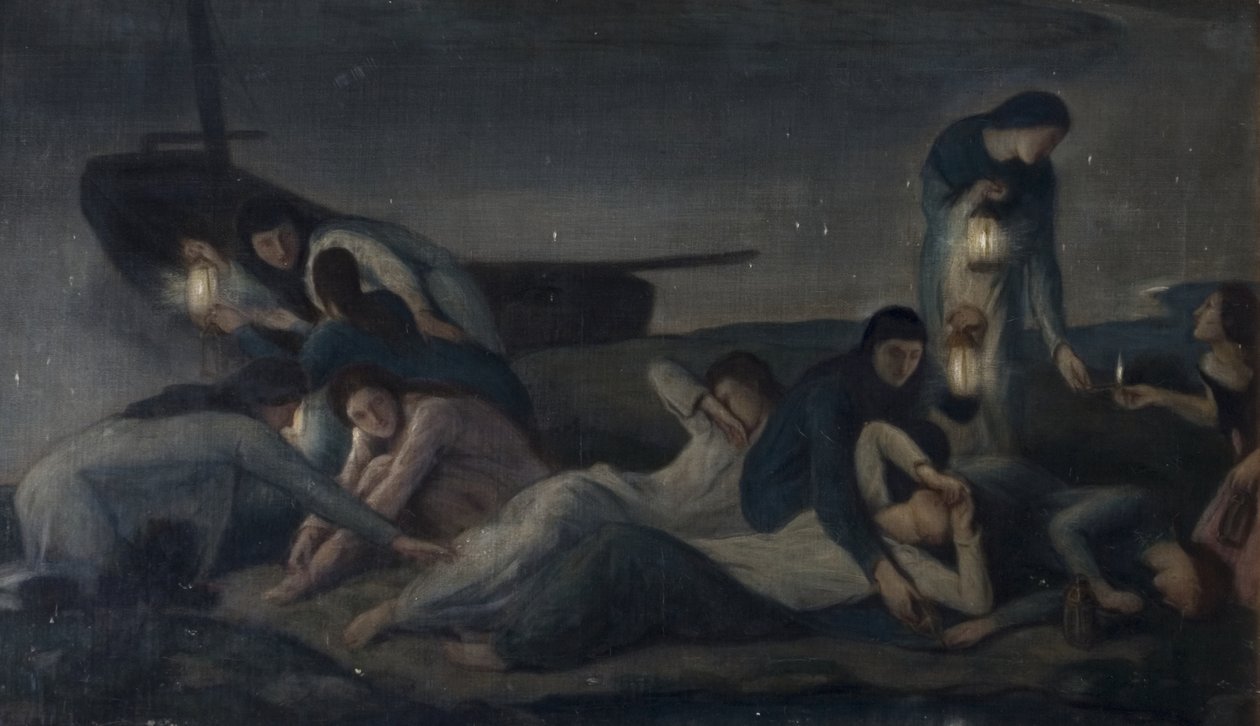 A bölcs és ostoba szüzek, 1920 körül alkotó: Julia Wedgewood