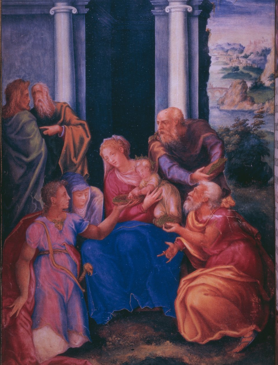 A mágusok imádása, II. Fülöp spanyol király breviáriumának fakszimiléjéből, 1569 (pergamen) alkotó: Julian and Leon, Andres de Fuente del Saz