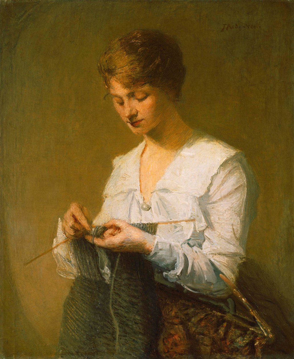 Kötés katonáknak alkotó: Julian Alden Weir