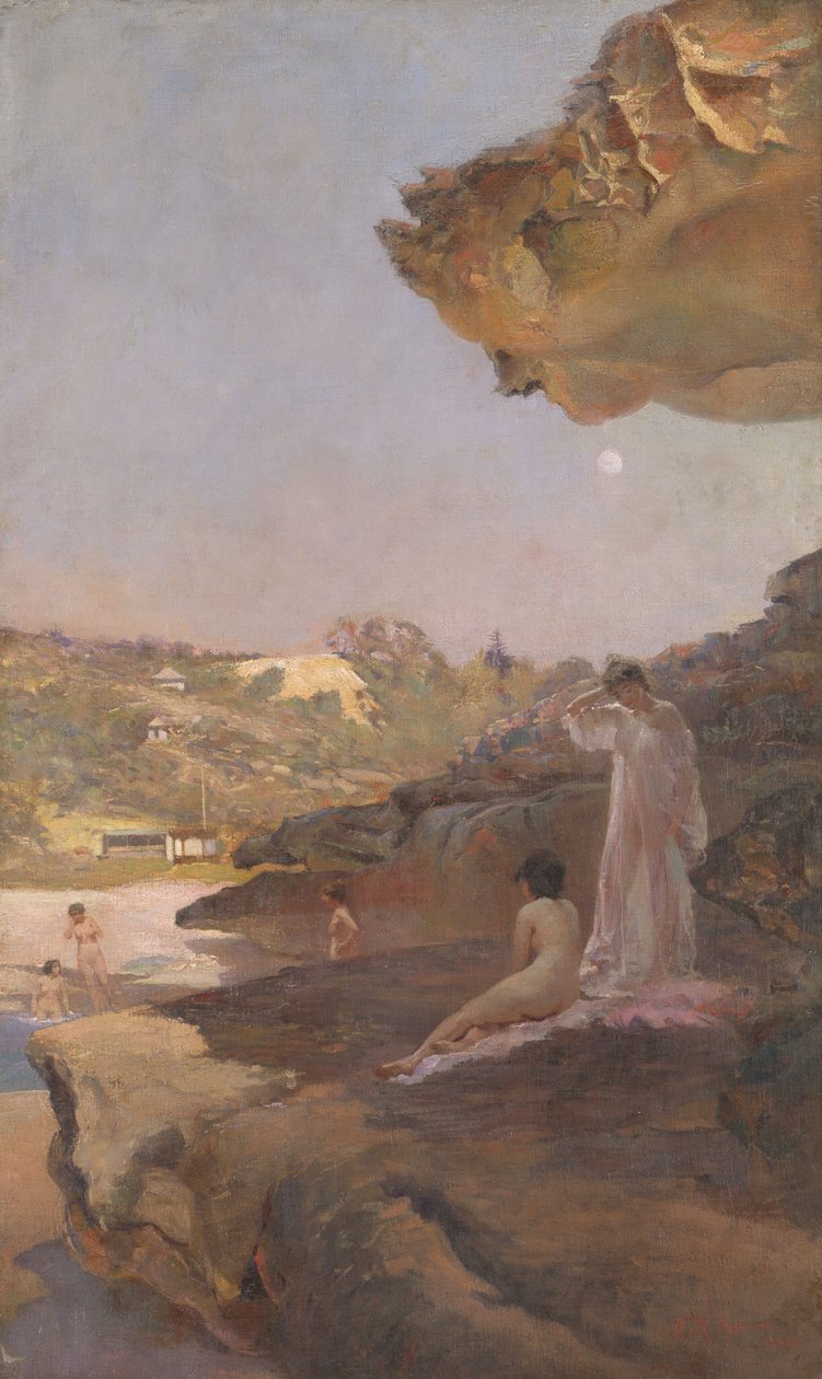 Tamarama Beach, negyven évvel ezelőtt, egy nyári reggel alkotó: Julian Rossi Ashton