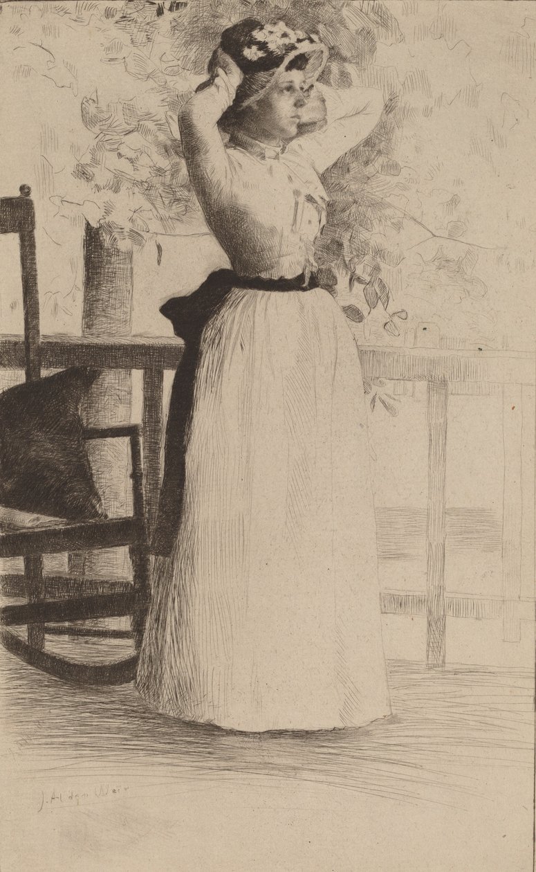 Miss Hoe portréja, 1889. alkotó: Julian Alden Weir