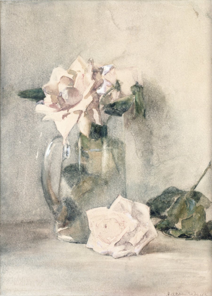 Study of Roses (wc papíron) alkotó: Julian Alden Weir