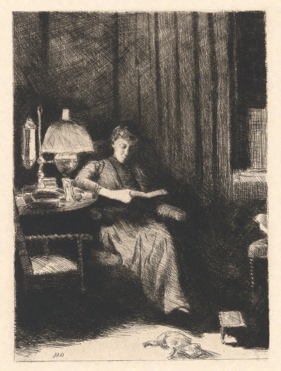 Az esti lámpa alkotó: Julian Alden Weir