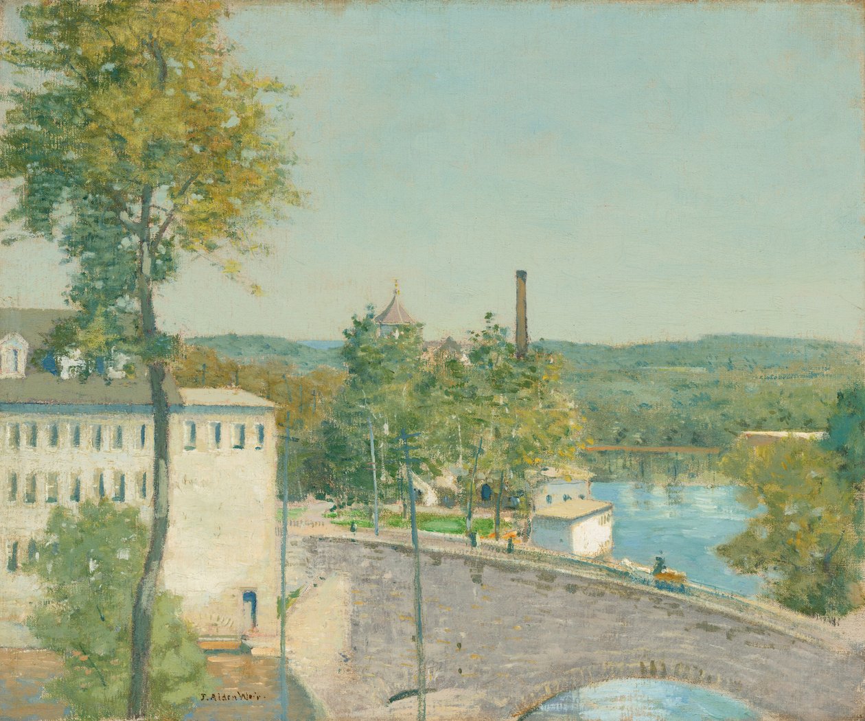 US Thread Company Mills, Willimantic, Connecticut, c. 18931897. alkotó: Julian Alden Weir