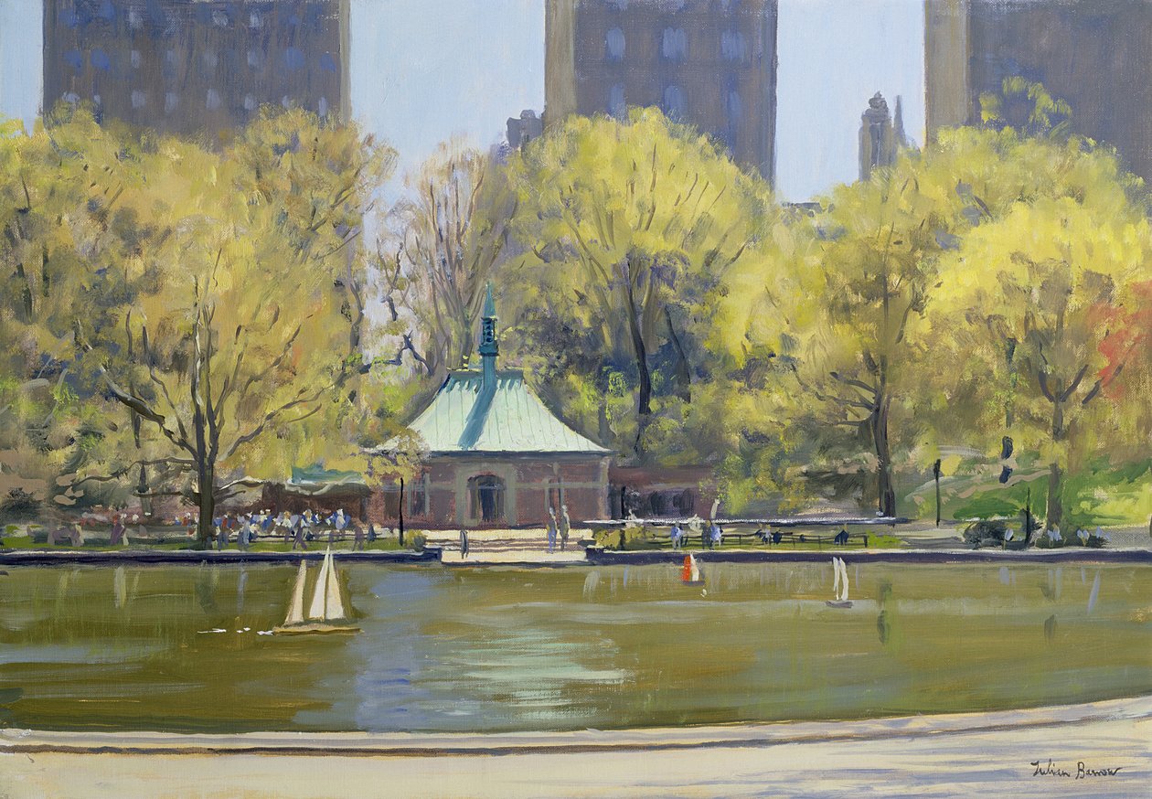 The Boating Lake, Central Park, New York, 1997 alkotó: Julian Barrow