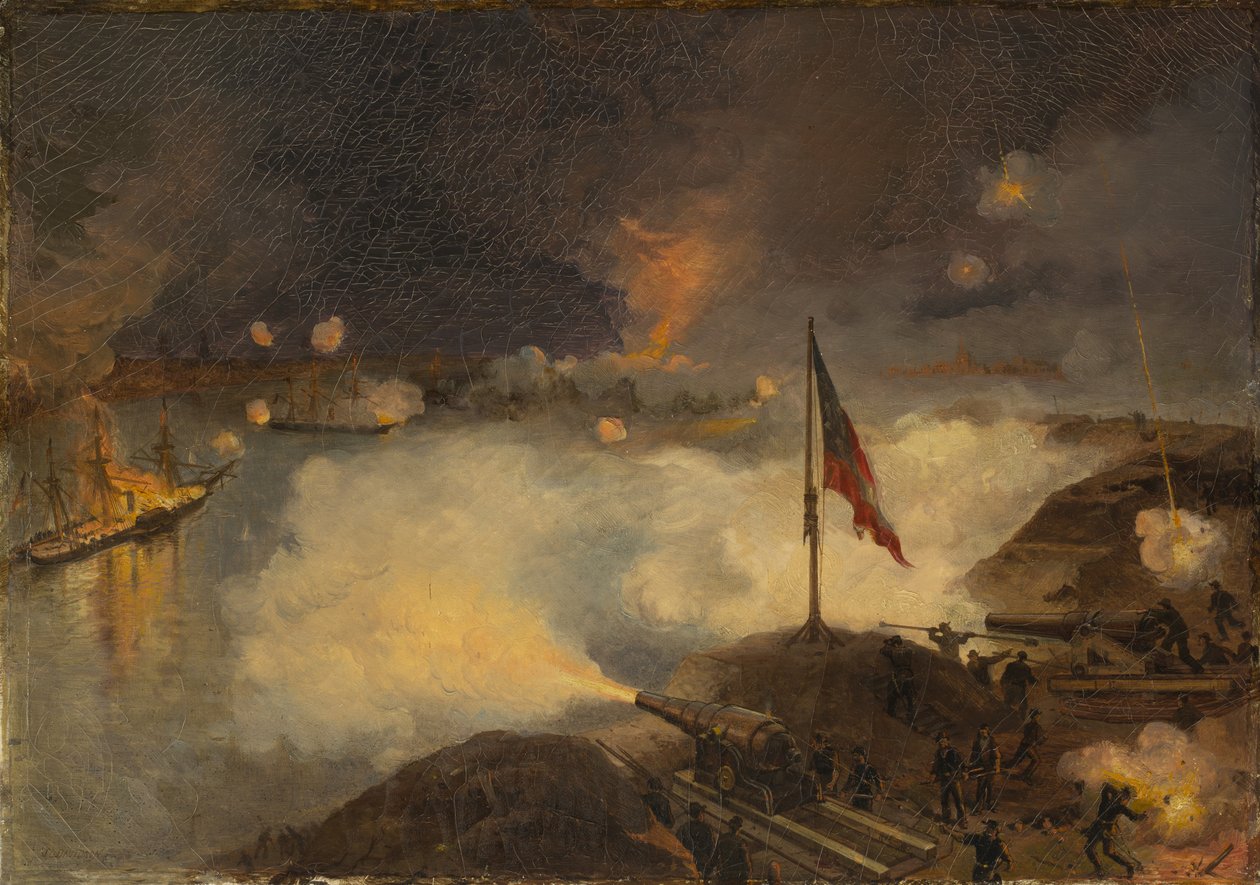 Port Hudson-i csata, La., 1863, 1886 alkotó: Julian Oliver Davidson