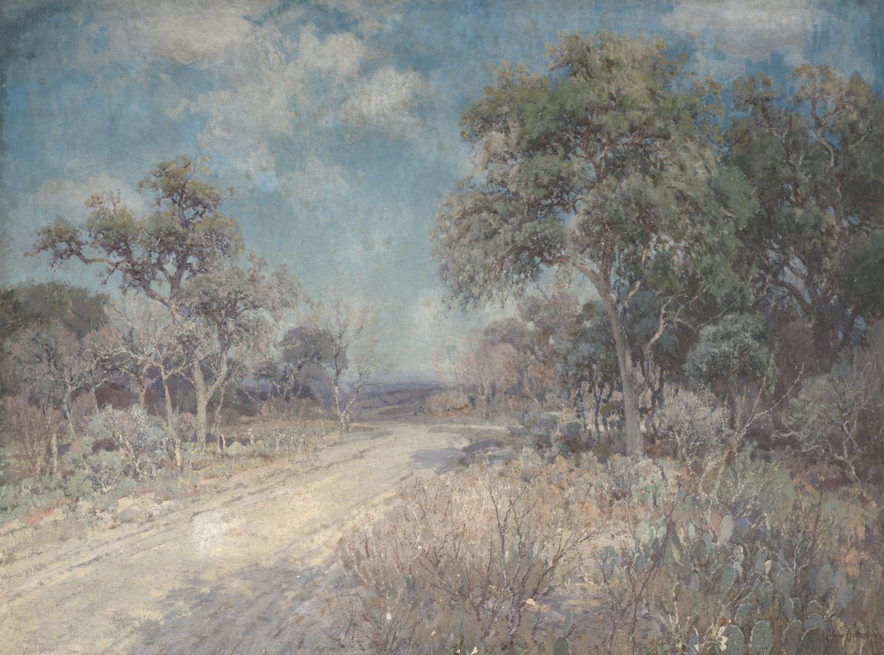 Road to the Hills, 1918 körül (olaj, vászon) alkotó: Julian Onderdonk