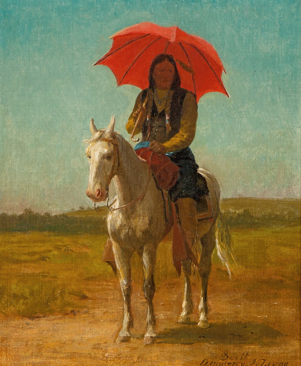 Horseman, Anadarko, Oklahoma, 1890 alkotó: Julian Scott